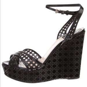 Black Dior Wedges size 40